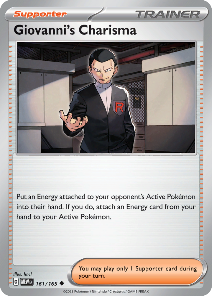 Giovanni's Charisma (161/165) [Scarlet & Violet 151]