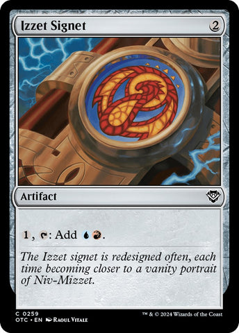 Izzet Signet [Outlaws of Thunder Junction Commander]