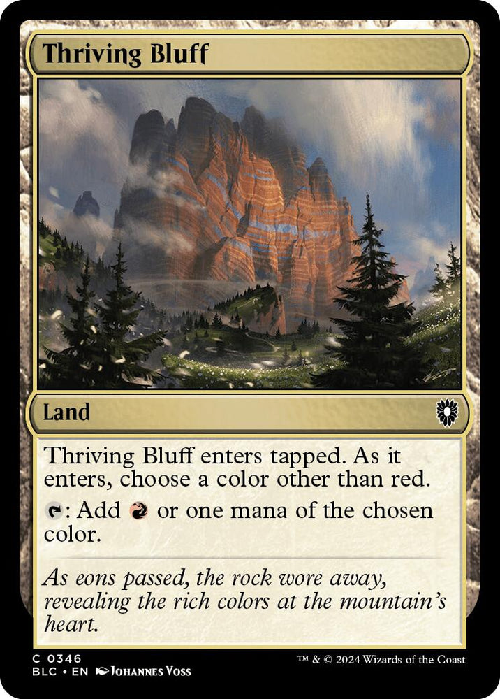 Thriving Bluff [Bloomburrow Commander]