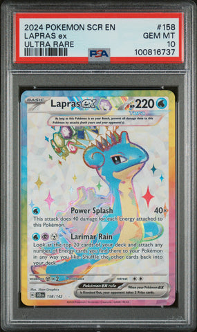 PSA 10 Lapras EX - 2024 Stellar Crown 100816737