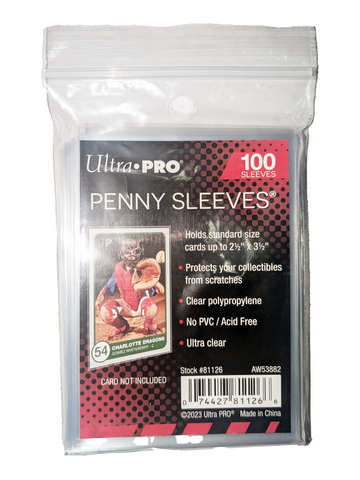 Ultra PRO: Soft Card Sleeves - 2-1/2" X 3-1/2" (Penny Sleeves)