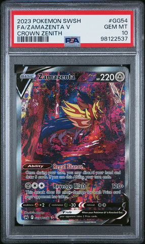 PSA 10 Zamazenta V GG52 - 2023 Crown Zenith 98122537